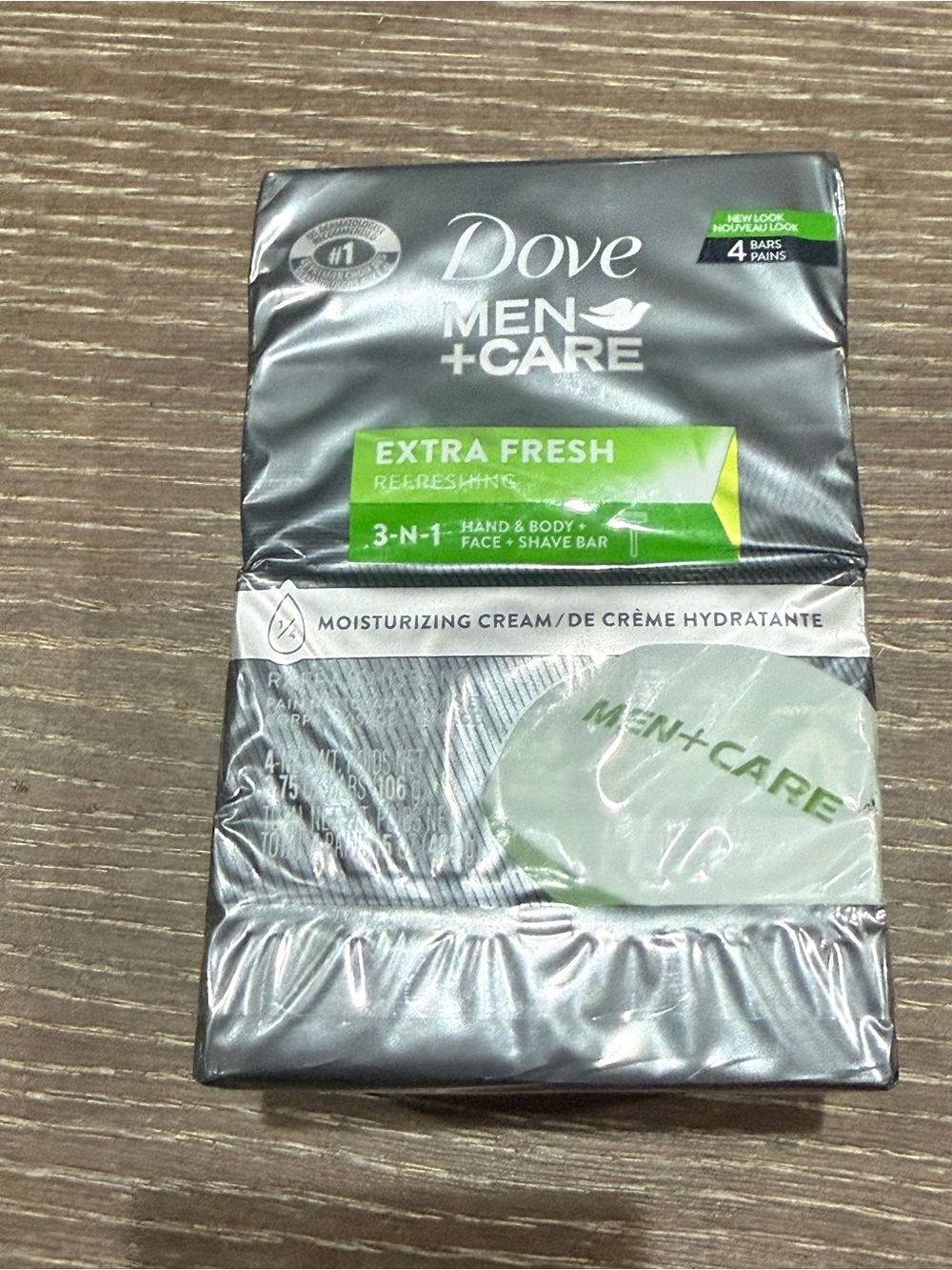 NWT Dove Men+Care Extra Fresh 3-in-1 Bar Soap 4 pack